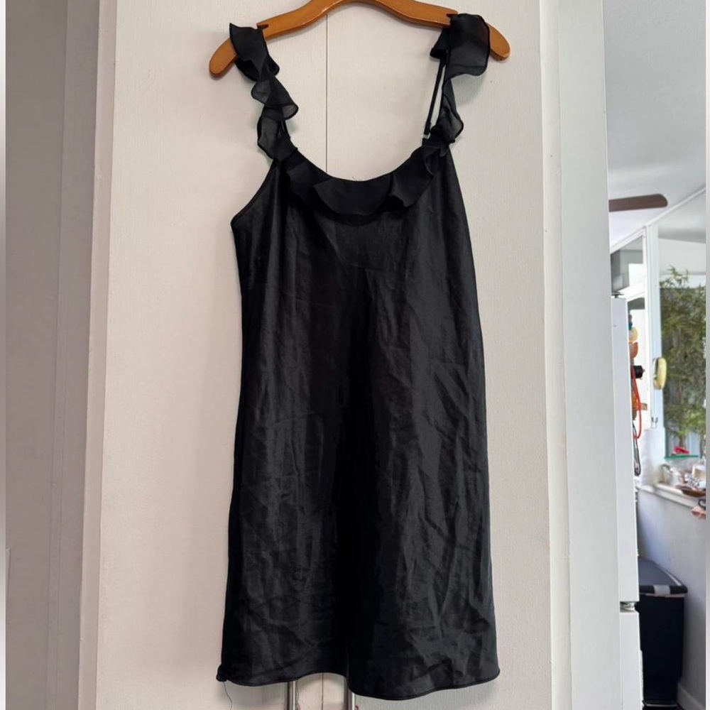 Morgan Taylor Black Ruffle Dress